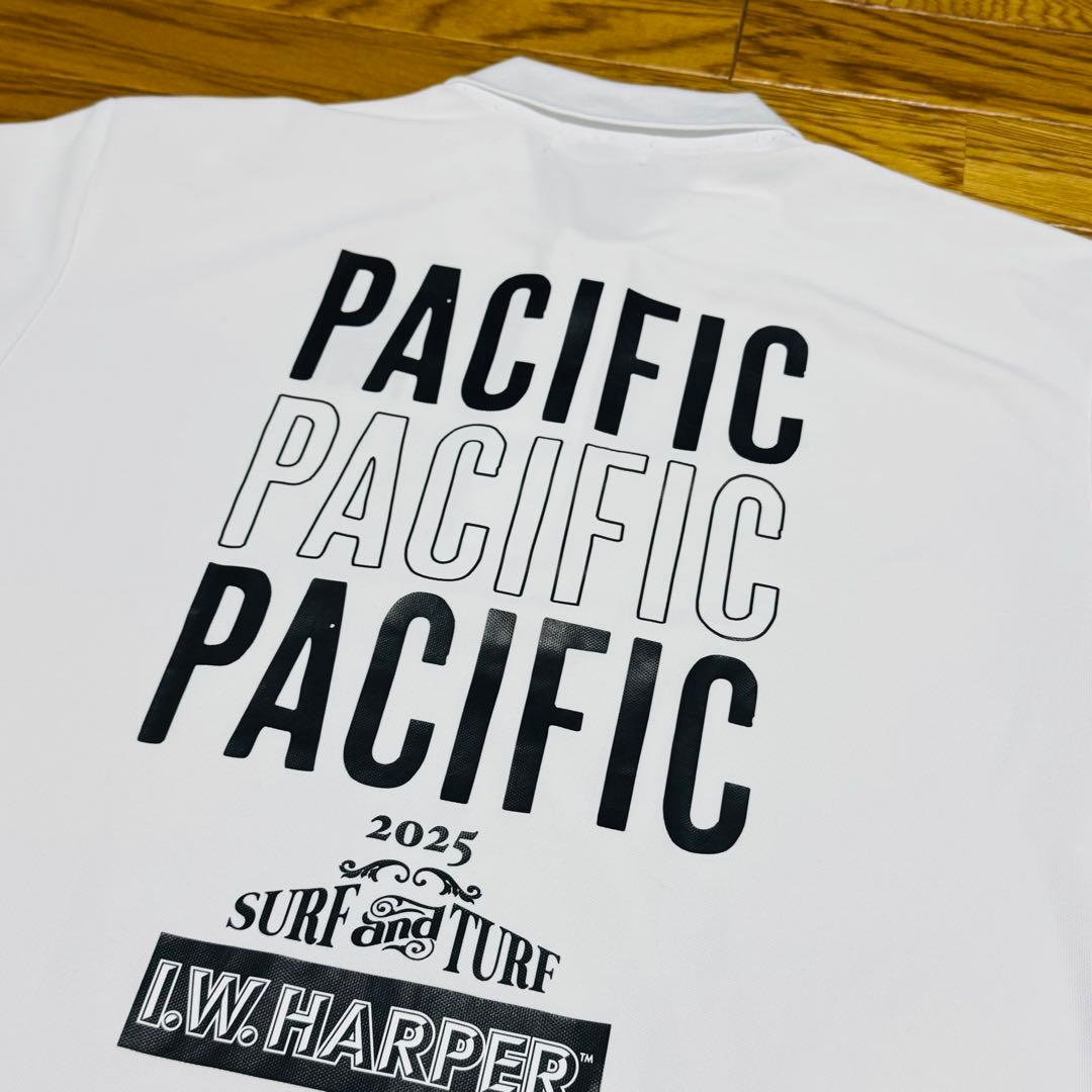 【美品】PACIFIC GOLF CLUB ポロシャツ ホワイト　Mサイズ