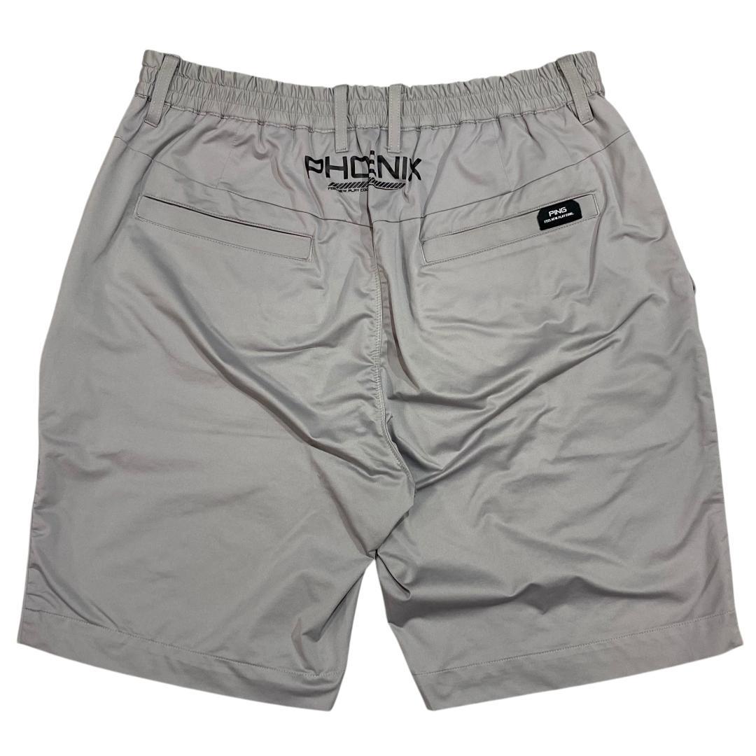 PING ピン 撥水 ショートパンツ L グレー ブラック ゴルフ メンズ