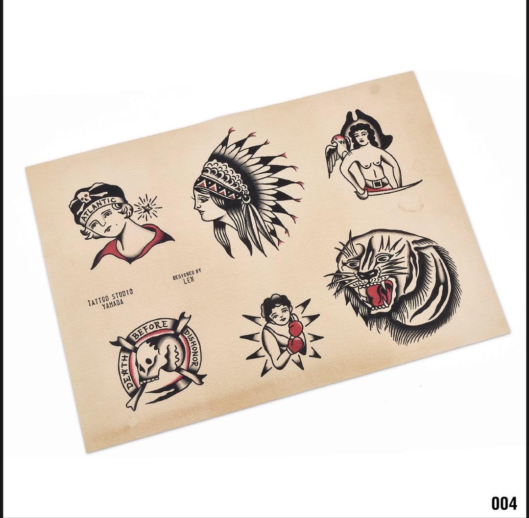 TATOO STUDIO YAMADA 7枚セット ポスター タトゥーフラッシュ