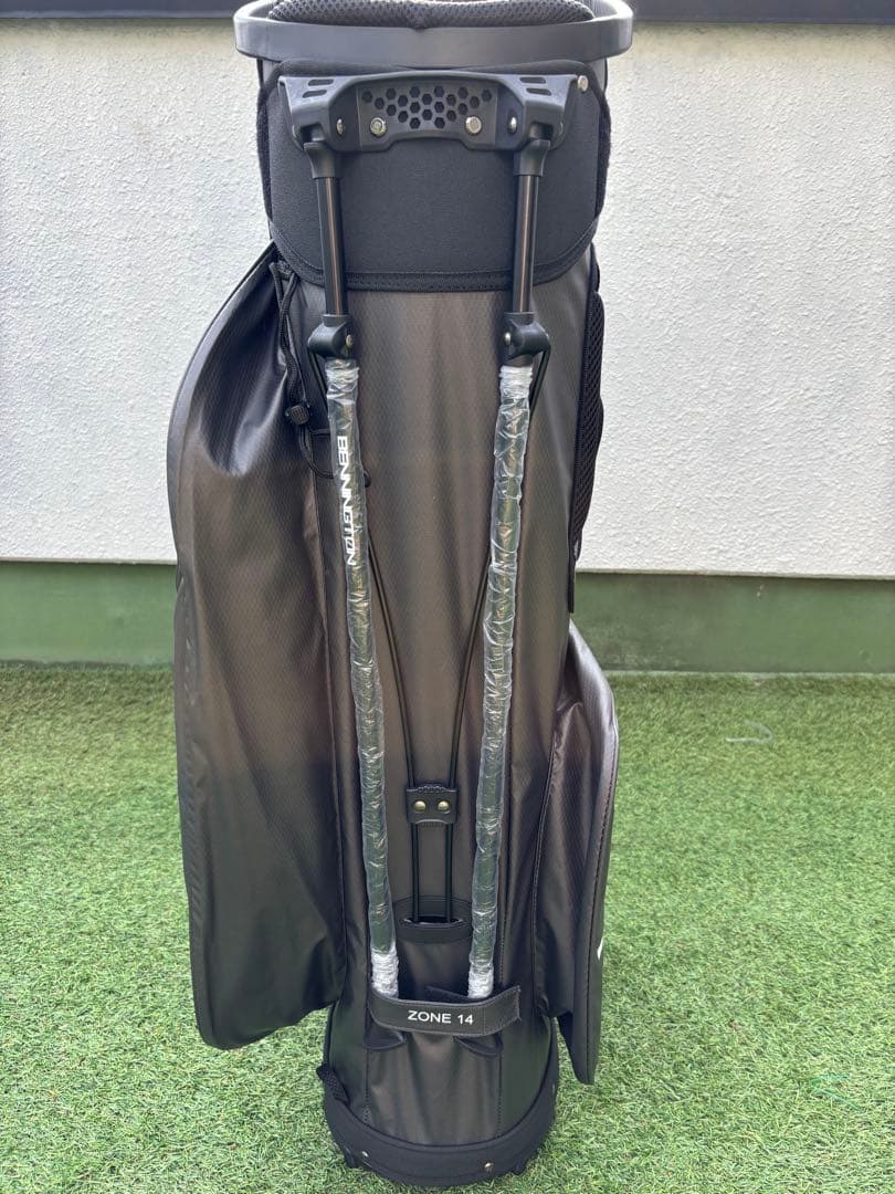 ベニントン　スタンドキャディバッグ　新品　ゴルフバッグ　レッド　グレー