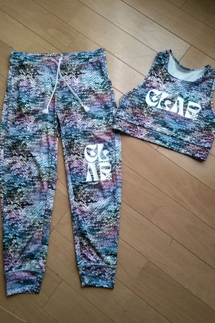 clap クラップ　マ―メイドクロップドパンツ ワイバックショ―ト2点セット