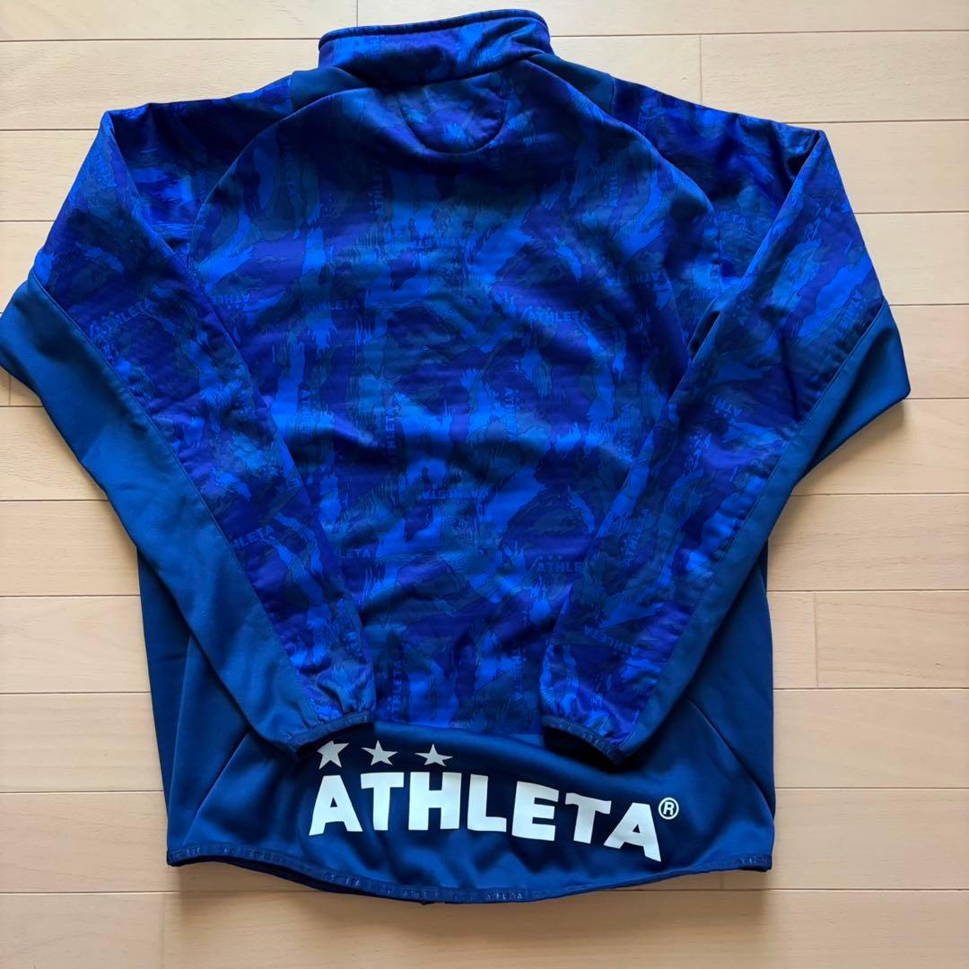 極美品 ATHLETA アスレタ ジャージ 上下セット カモフラ柄 ネイビー M