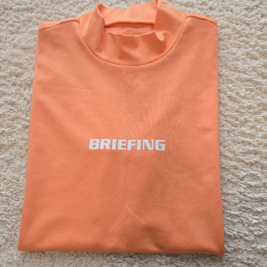 【L 】BRIEFING オレンジ ノースリーブハイネック　美品