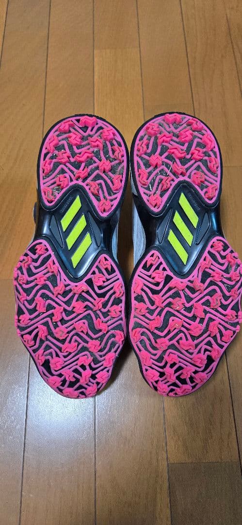 adidas　BOAシステム搭載 ゴルフシューズ ホワイト/グレー26.5㎝