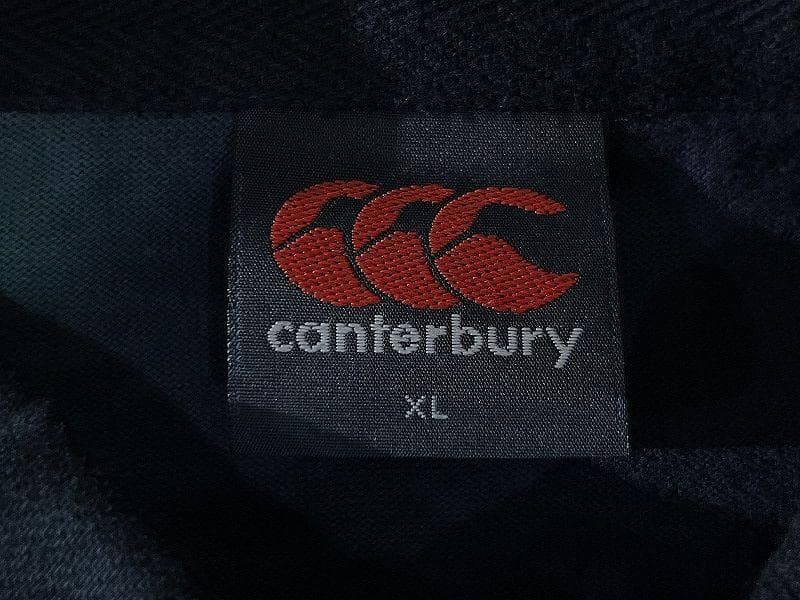 希少 XL 新品 カンタベリー 天竺 ラガー シャツ 長袖 ポロシャツ ジェイド