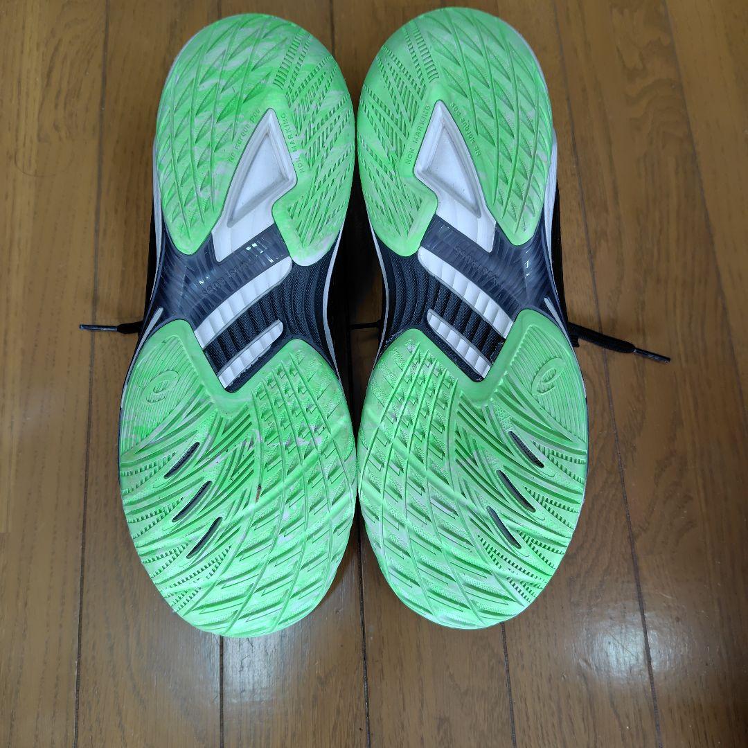 ASICS V-SWEEP FF バレーボールシューズ ブラック/グリーン