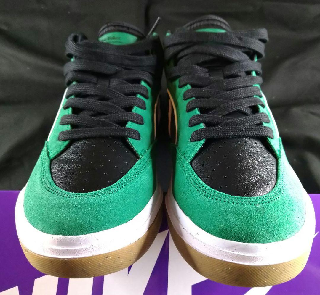 未使用品　Nike　SBダンク レオベーカーモデル ハイカットスニーカー 緑/黒