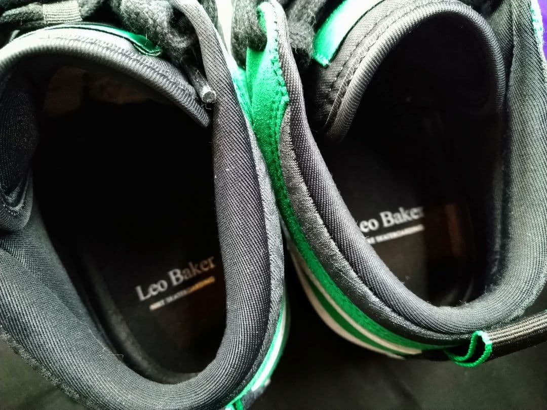 未使用品　Nike　SBダンク レオベーカーモデル ハイカットスニーカー 緑/黒