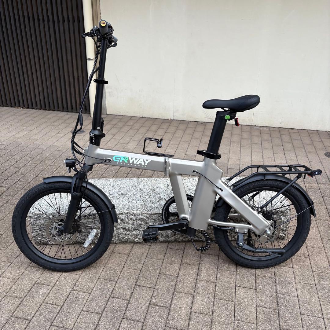 ERWAY A02 折り畳み電動アシスト自転車 予備バッテリー付き、