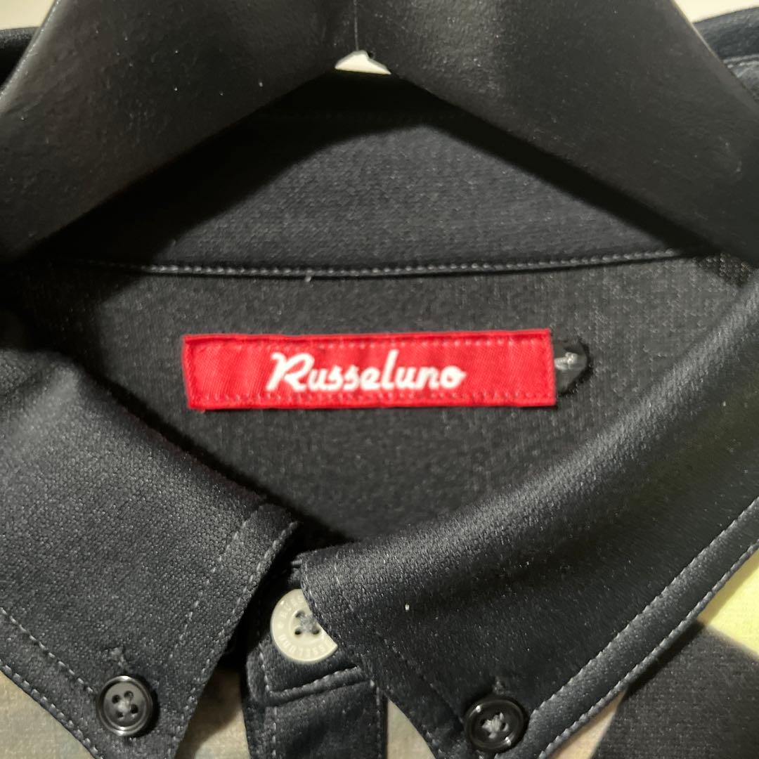 Russeluno【ラッセルノ】ロングスリーブポロシャツ アートプリント