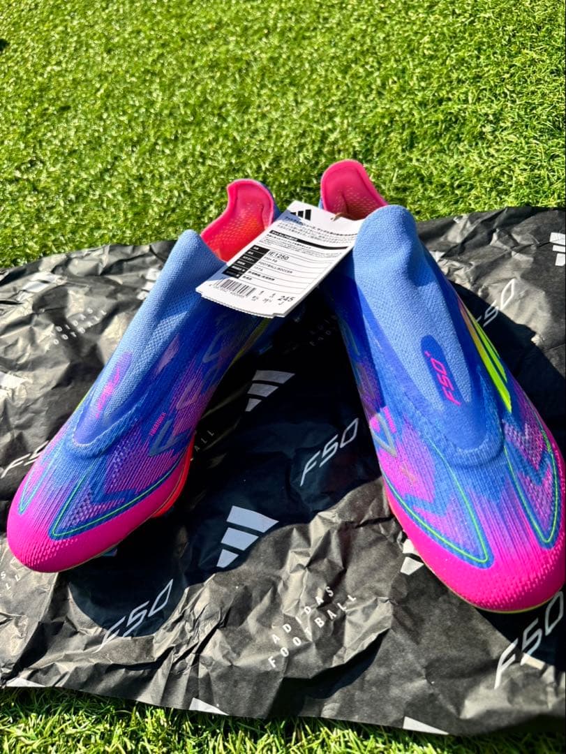 adidas　 F50 　24.5㎝　未使用　スパイク　天然芝用
