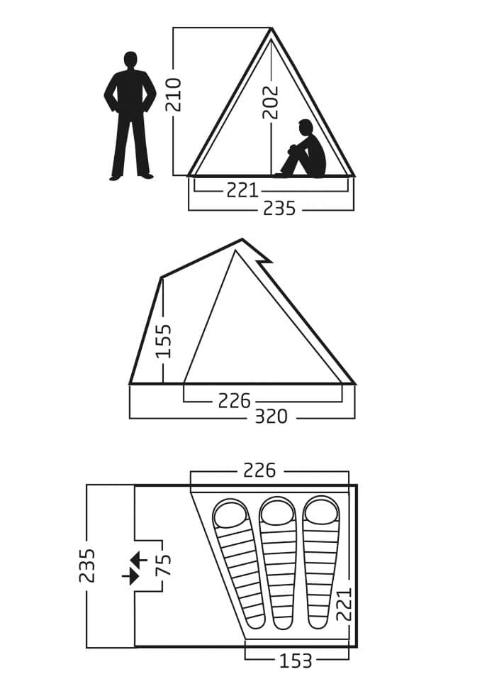 NORDISK Thrymheim 3 テント用フットプリント