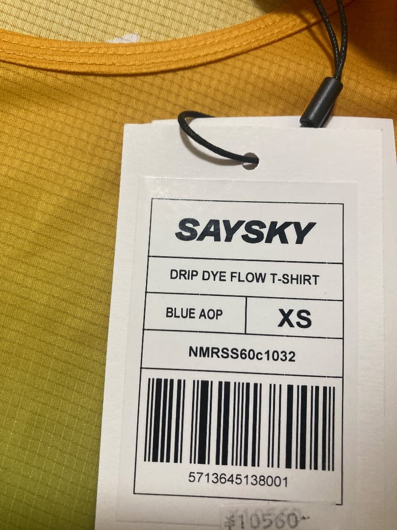 SAYSKY Tシャツ Drip Dye Flow-Blue Aop