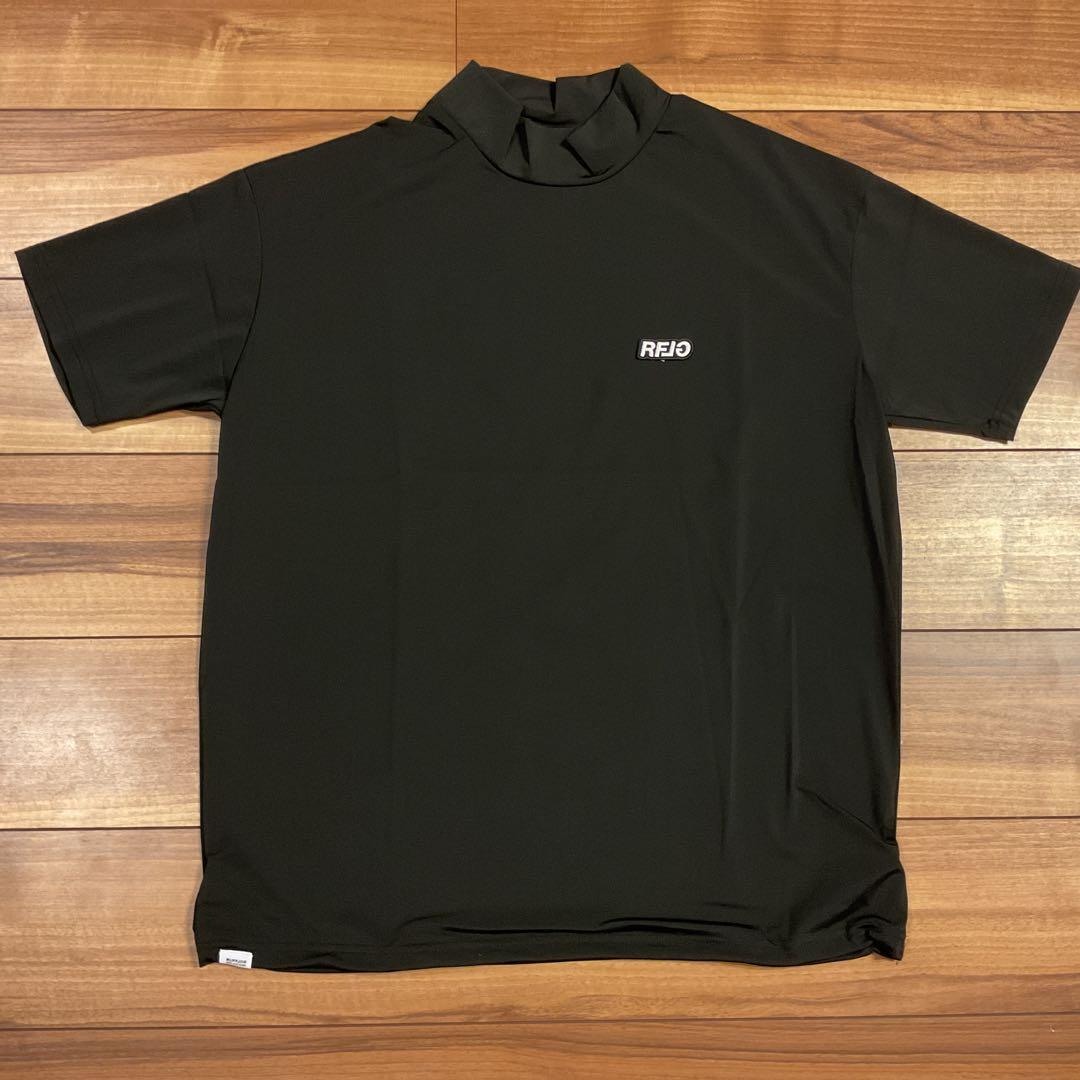 RFLG BACK LOGO MOCK NECK TEE Lサイズ　ブラック