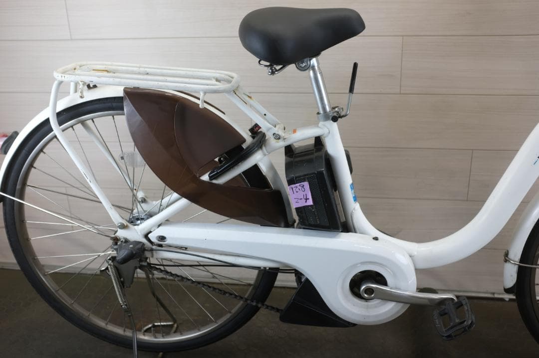 電動自転車ヤマハPAS　With 26インチ　3段　12.8Ah充電器あり