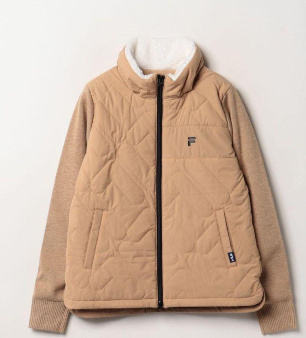 【極美品】FILA IXII ゴルフジャケット中綿 蓄熱保温 Sサイズ ベージュ
