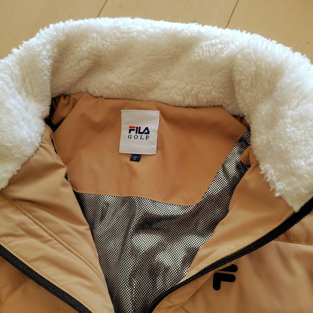 【極美品】FILA IXII ゴルフジャケット中綿 蓄熱保温 Sサイズ ベージュ