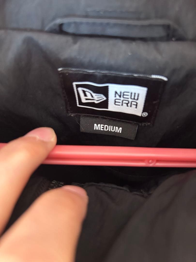 NEW ERA ゴルフ ダブルジップ フード付 ナイロンジャケット M 黒