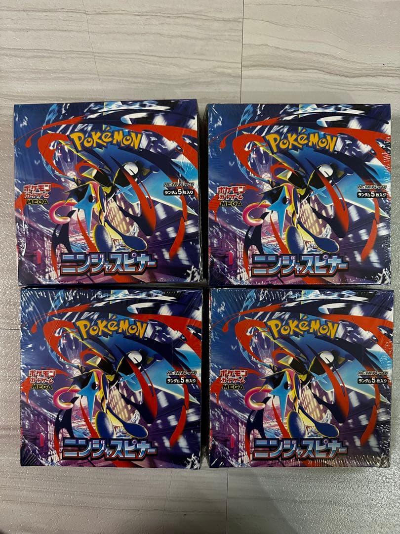 ポケモンカード　ニンジャスピナー4BOX シュリンク付き新品未開封