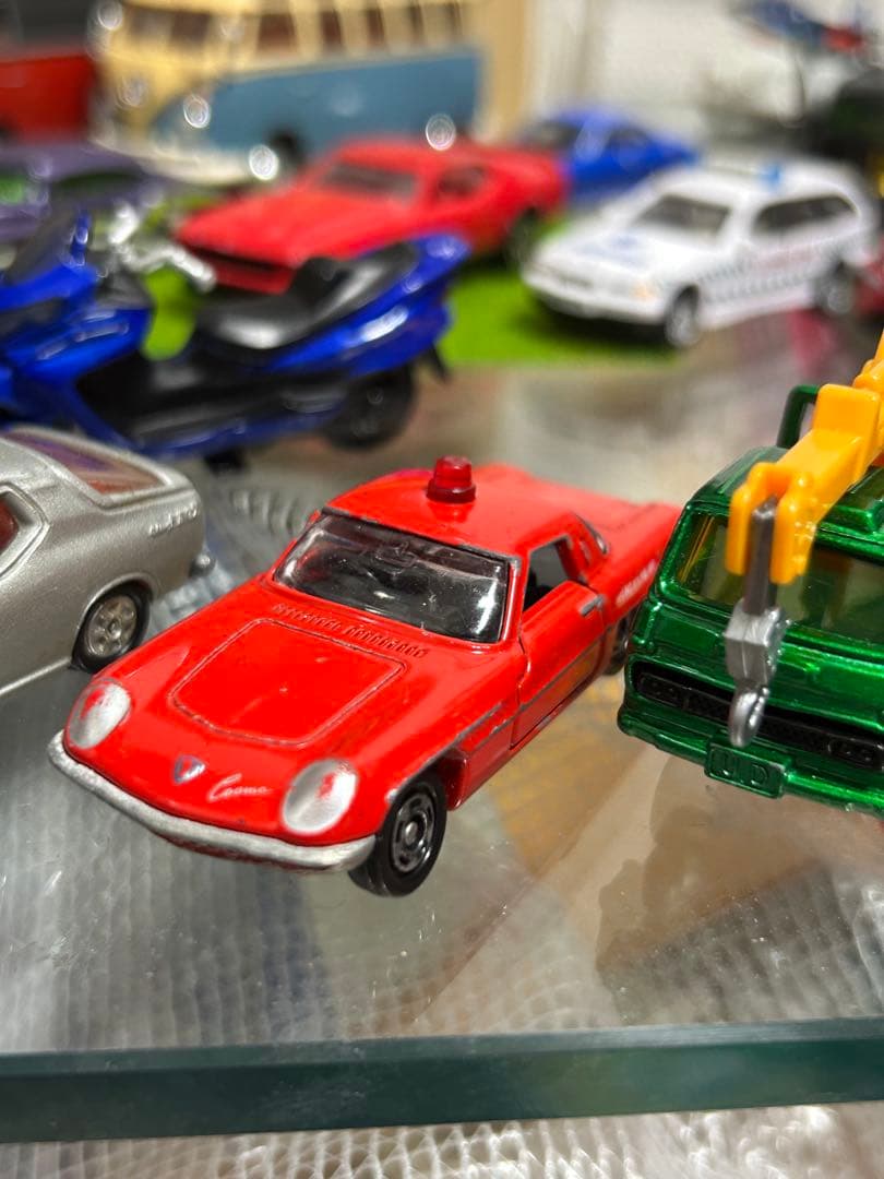 トミカ 9個　ミニカー クラウン　消防車　GX コスモスポーツ　白バイ