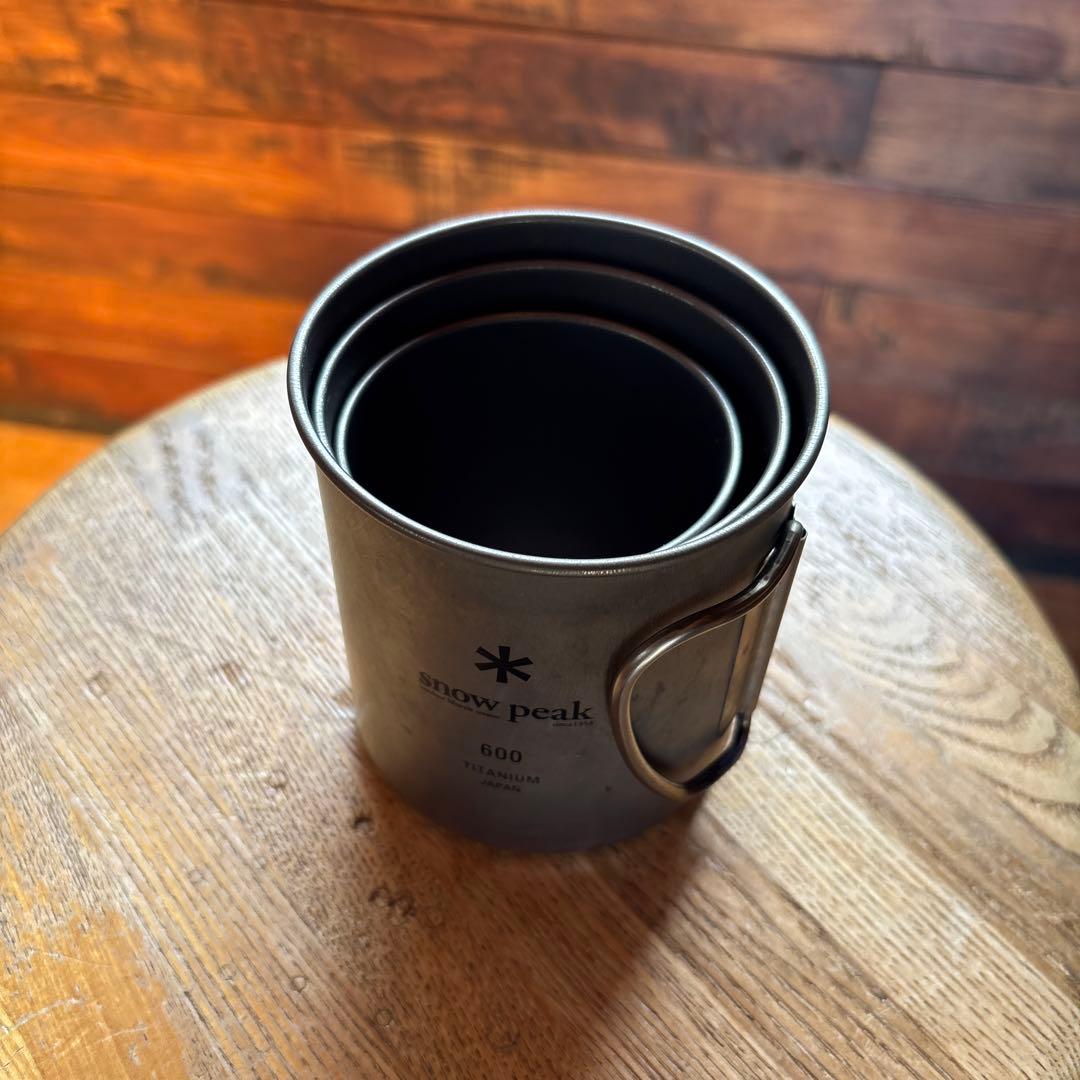  peak チタンマグカップセット 300/450/600ml