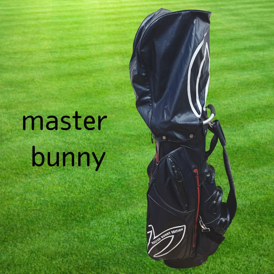 K246 master bunny エナメルキャディバッグ ネイビー
