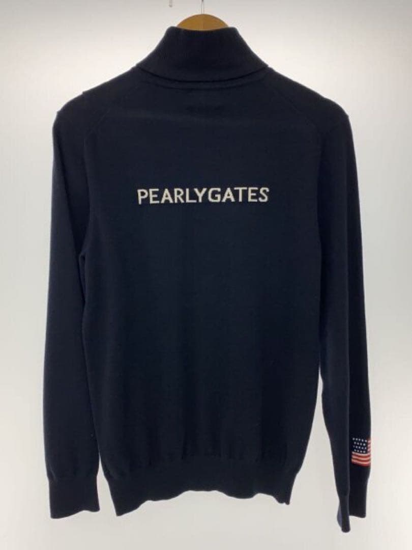 PEARLY GATES ネイビー ハイネックセーター