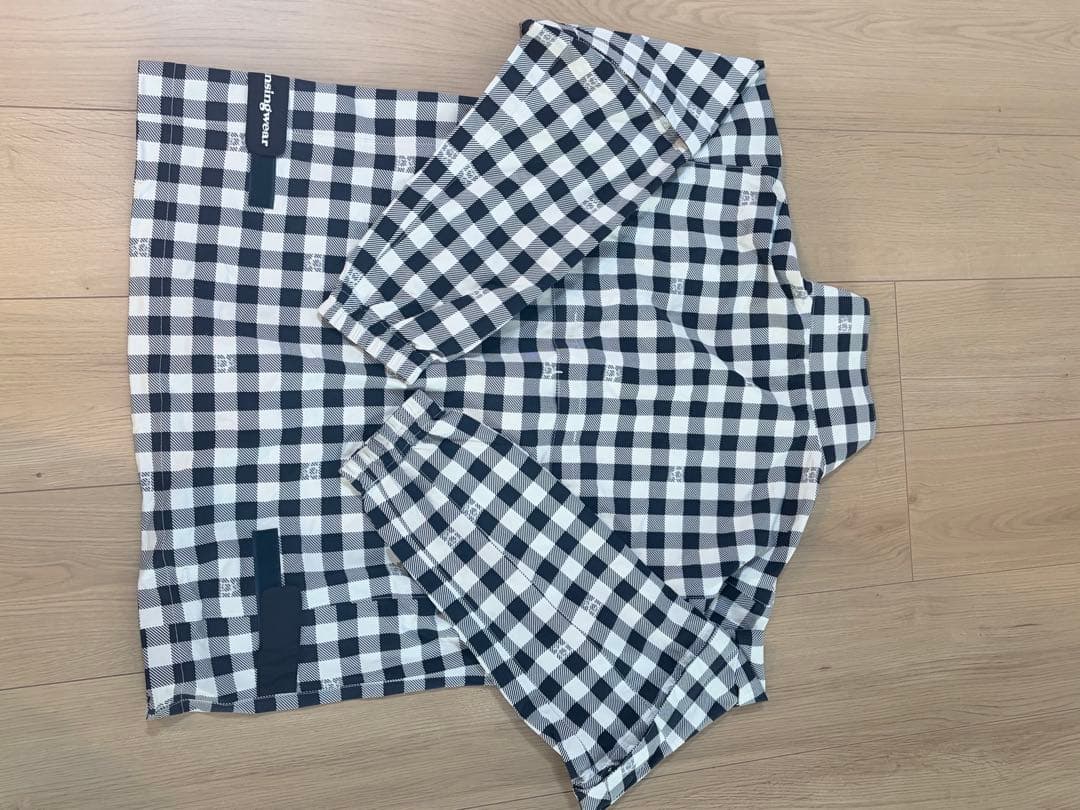 Munsingwear ゴルフ　チェック柄　レインジャケット　レインウェア