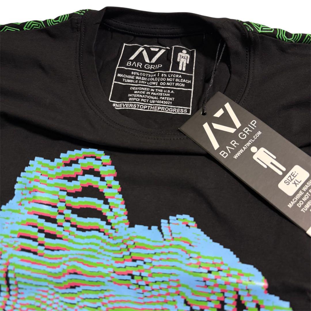 【新品タグ付】A7 バーグリップTシャツ『QUAKE』XL サイケデリック