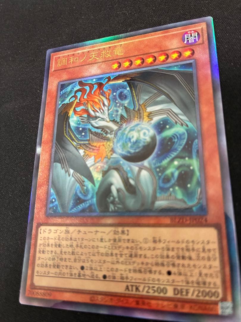 遊戯王 調和ノ天救竜 レリーフ アルティメットレア