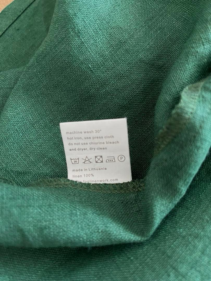 fog linen work リネンオーバーエプロン ヴェール