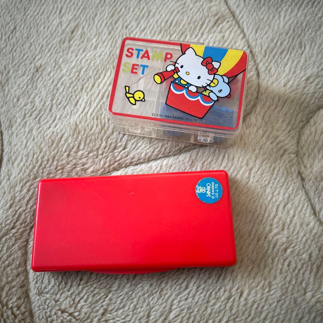キティ　レトロ　ペンセット　スタンプ　激レア