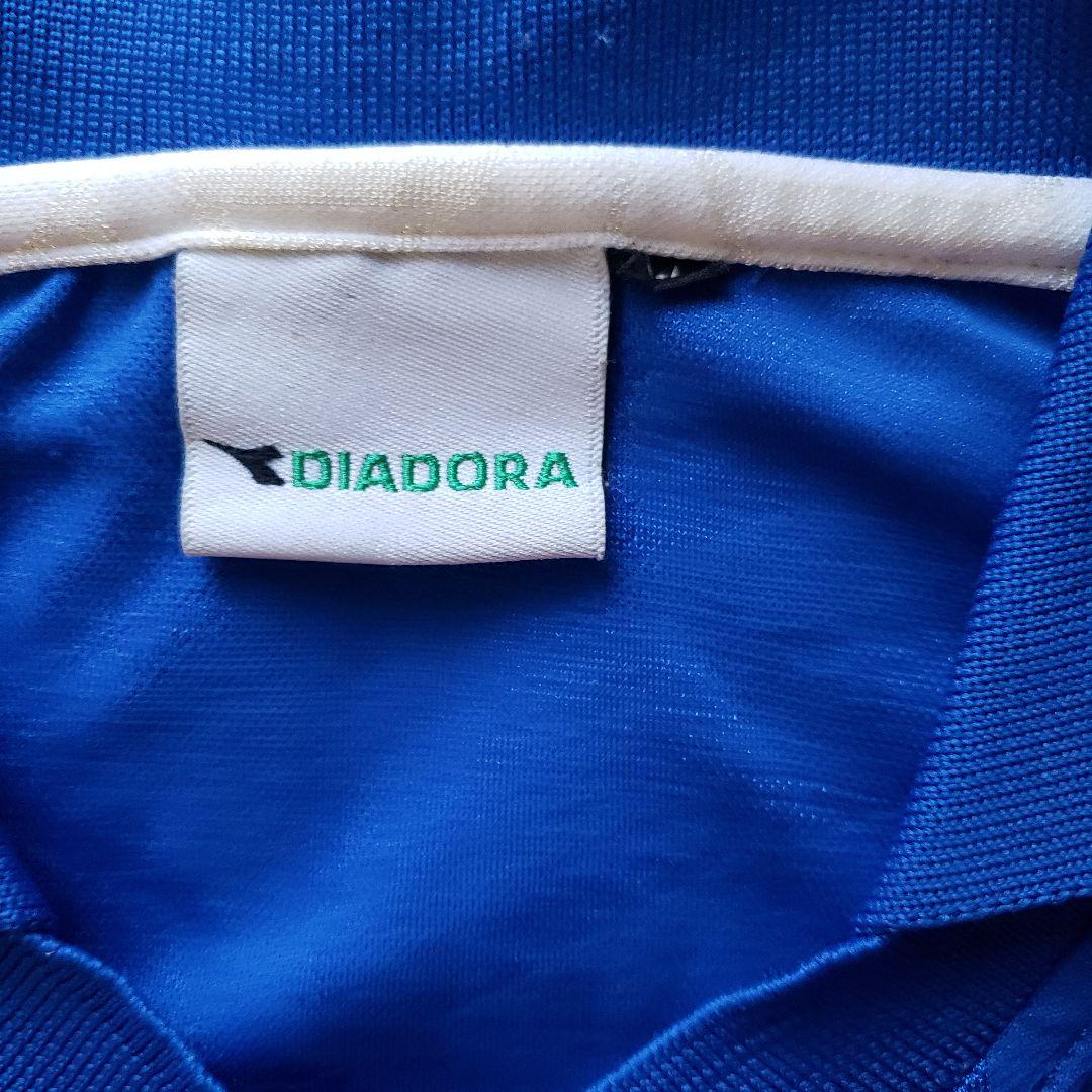 DIADORA　サッカー　ユニホーム　背番号14　透かし入り　襟付き　ディアドラ