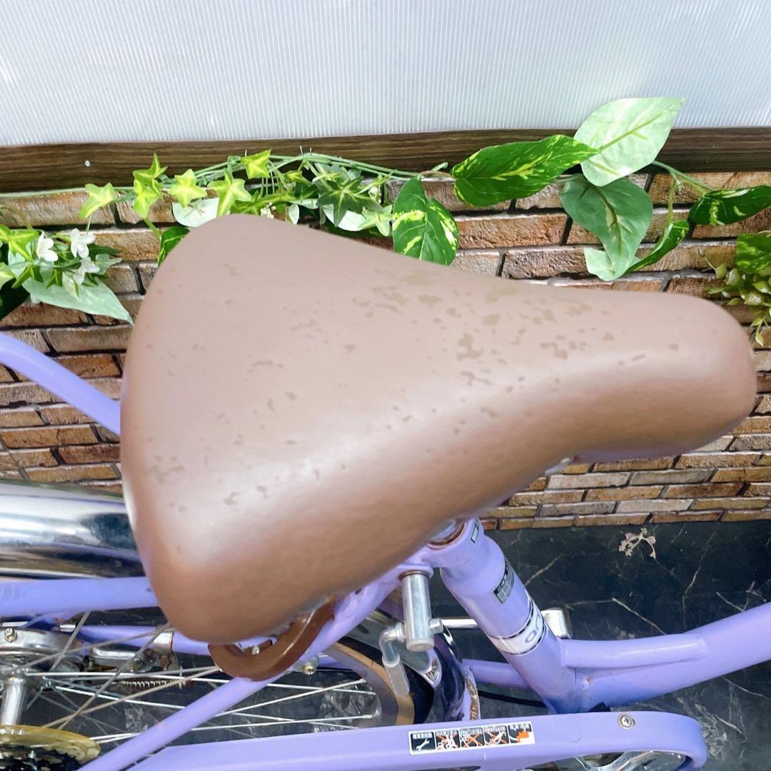 【26】子供用自転車 子供車 amie パープル 26インチ