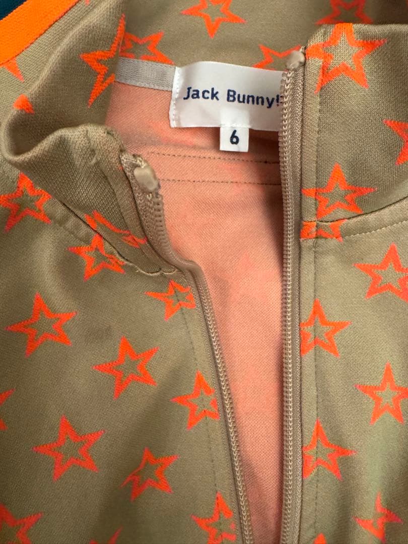 Jack Bunny!! 星柄ゴルフウェア セットアップ上下 メンズＬＬサイズ６