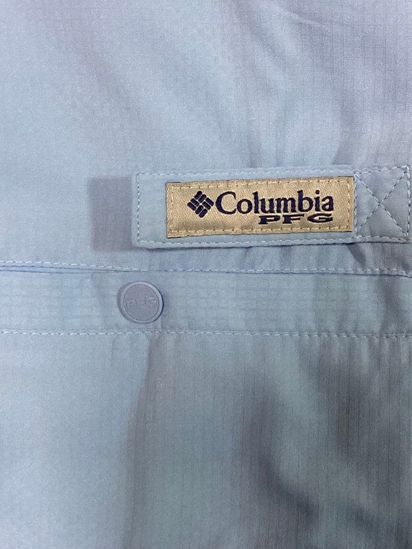 Columbia コロンビア PFG タミアミII 水色 Lサイズ 長袖シャツ