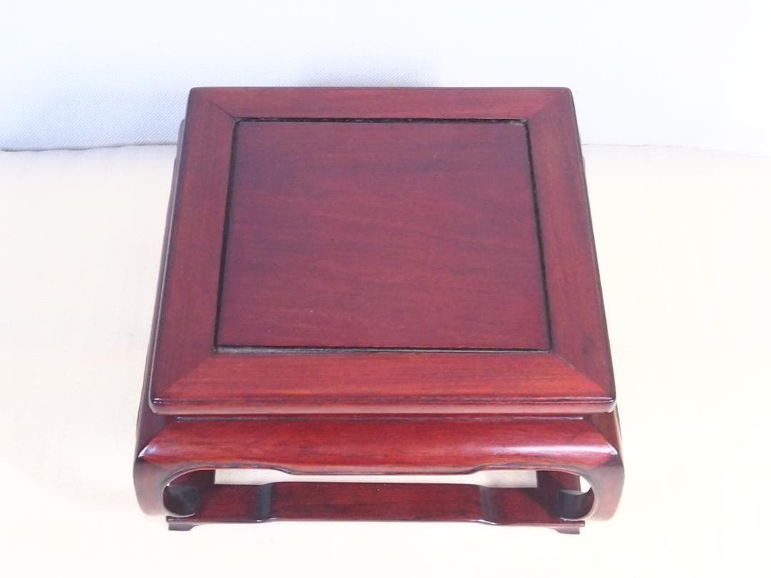 【良品】花梨無垢 飾り台 香炉台/花台/盆栽台/置台 李朝 唐木家具 インテリア
