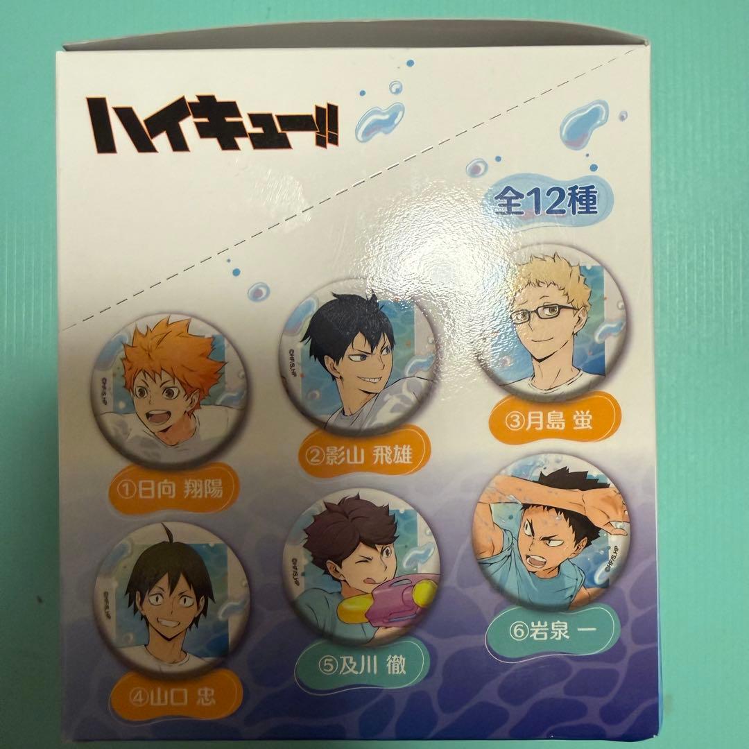ハイキュー　水遊び　缶バッジ　BOX