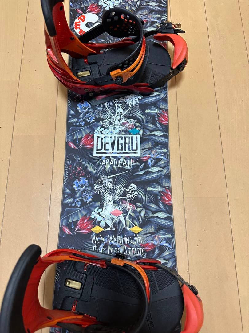 スノーボード DEVGURU 153cm ビンディング　BURTON sizeS