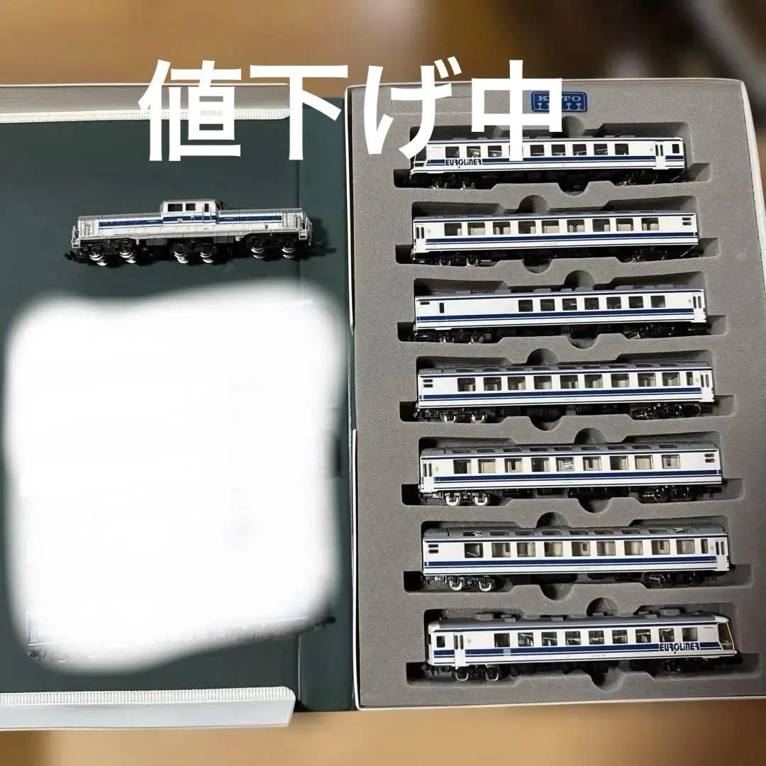 鉄道模型 Nゲージ ユーロライナー 自作室内灯付き。値下げ中