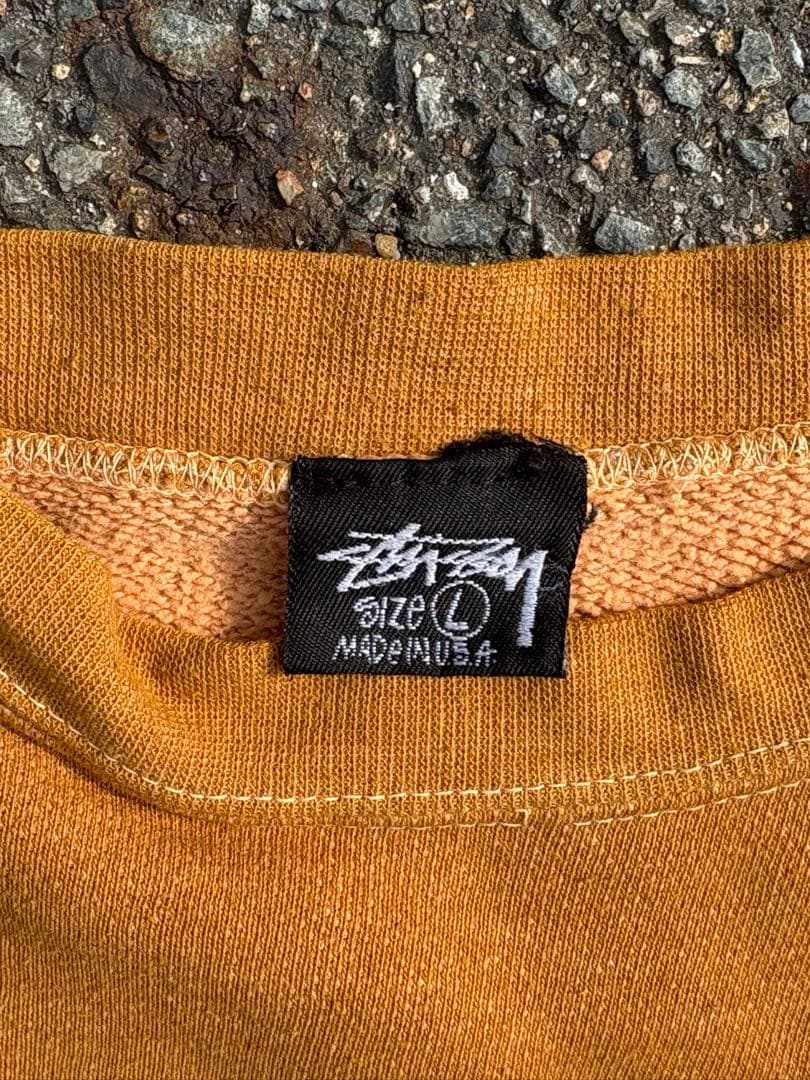 希少・80s】Stüssy ステューシー ヴィンテージスウェットマスタードカラー