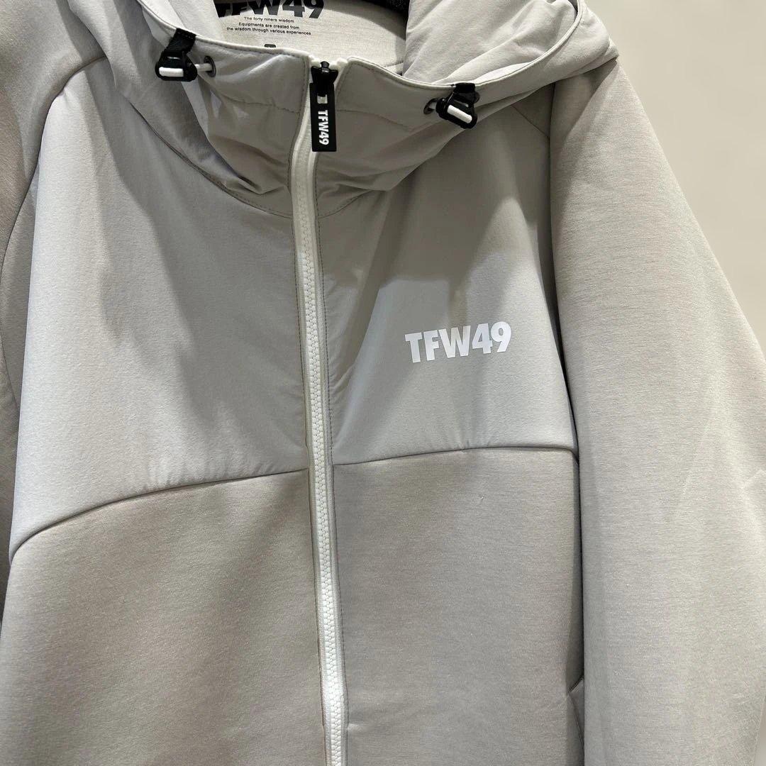 新品❤️TFW49 グレー フルジップフーディ L
