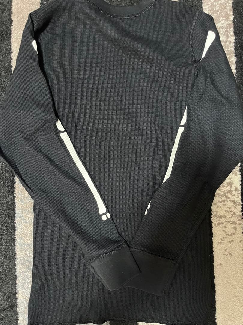 Hanes Supreme Thermal Crew ブラック