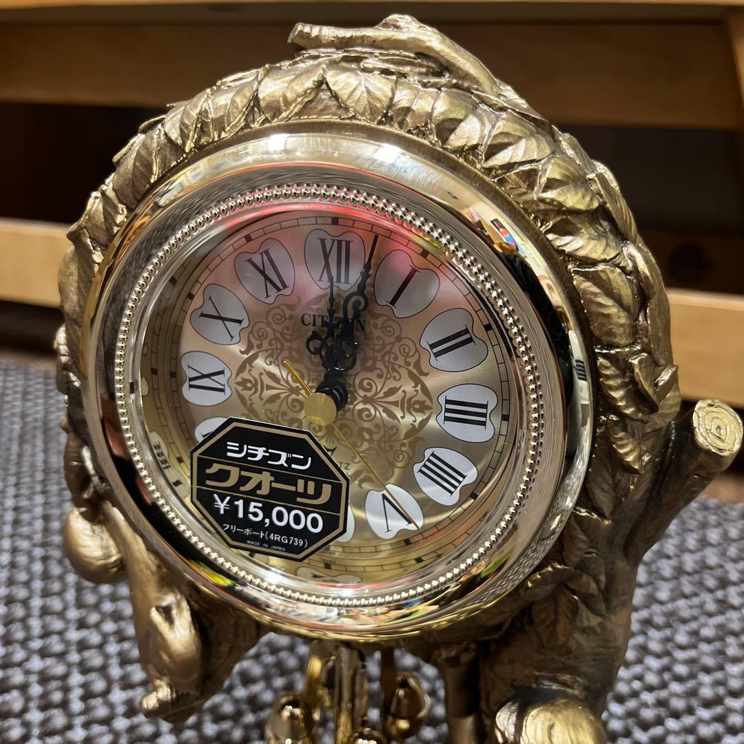 CITIZEN クォーツ置き時計　天使　新品未使用　極美品　昭和レトロ