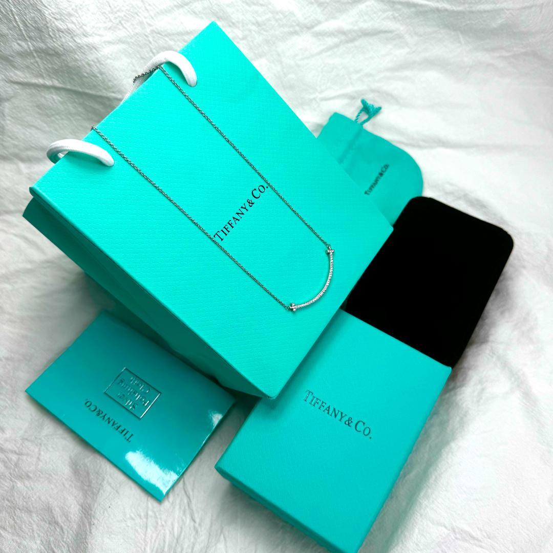 ノベルティ TIFFANY & Co.ティファニーT スマイル ネックレス