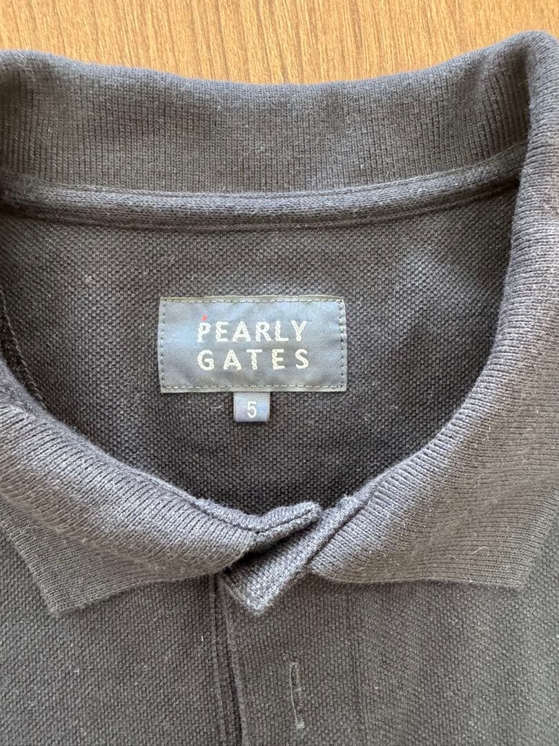 PEARLY GATES ポロシャツ ネイビー 5【中古】