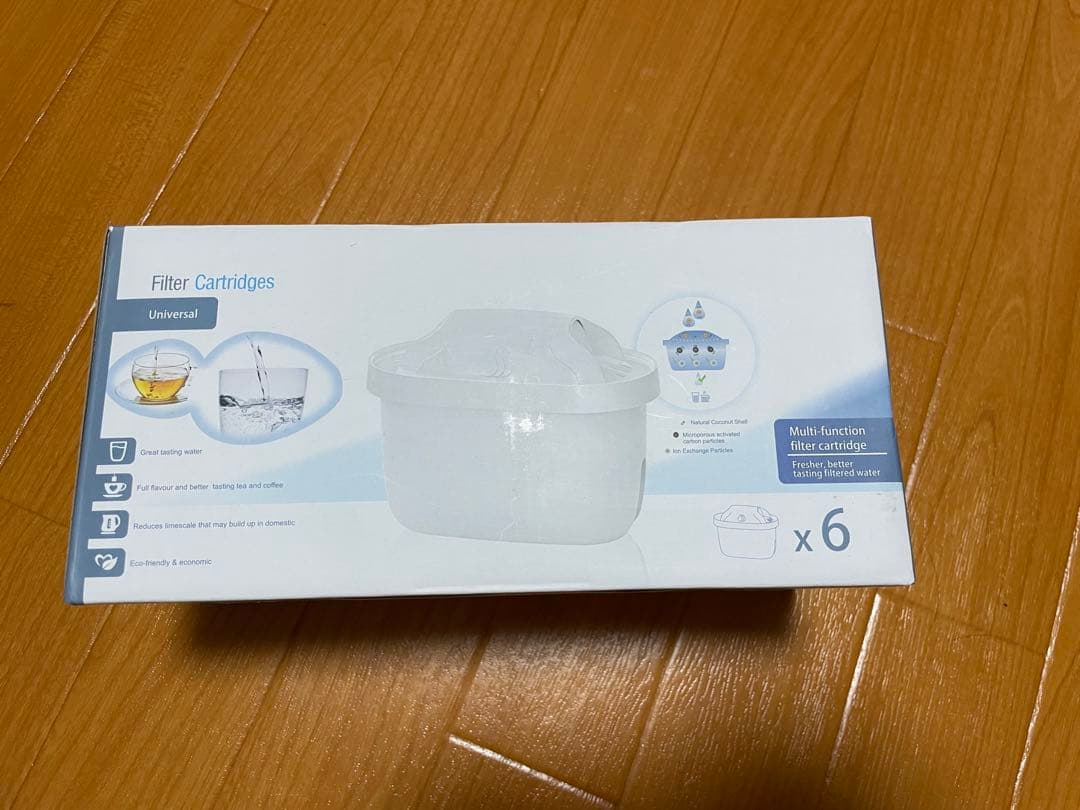BRITA ポット型浄水器1.75L 交換用カートリッジ6個付き
