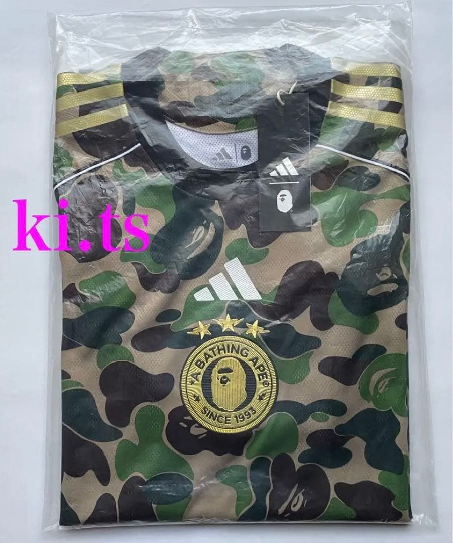 ウェア adidas x A BATHING APE BAPE Jersey Tops