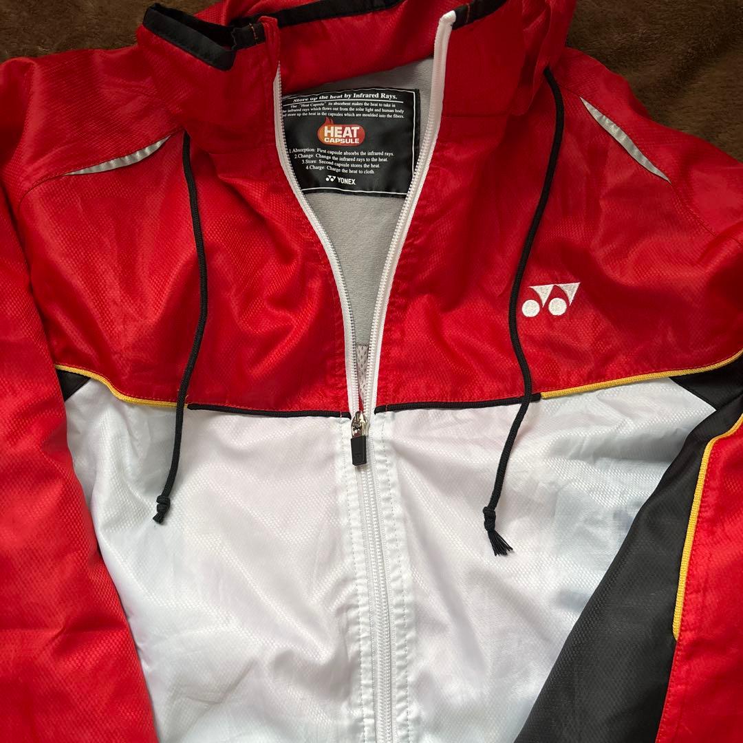 YONEX ウォームアップウェア Mサイズ レッド