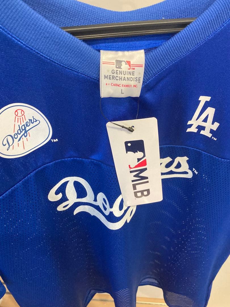 値下げ！　ドジャース　ゲームTシャツ　Tシャツ　大谷翔平　MLB ブルー　青